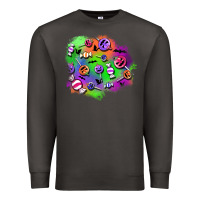 Smoke halloween candy patches Premium Sweatshirt - BundleAndBundleShop
