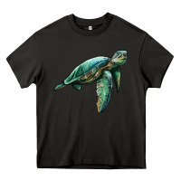 Asphalt sea turtle Heavy Core Tee - Artiststas