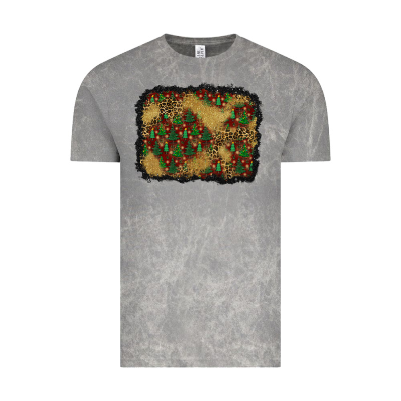 Christmas Trees And Leopard Background Vintage Tee by BundleAndBundleShop | Teevron