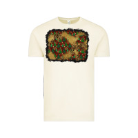 Vintage Arctic christmas trees and leopard background Vintage Tee - BundleAndBundleShop