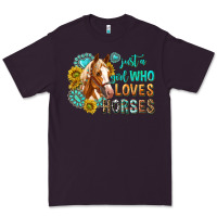 Plum western just a girl who loves horses Premium Tee - texasbilliewilder