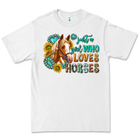 White western just a girl who loves horses Premium Tee - texasbilliewilder