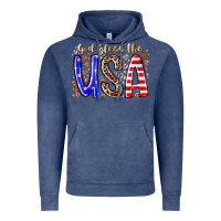 Vintage Denim god bless the usa Vintage Hoodie - RacoonDesign