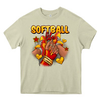 Mossy Softball life afro girl sneakers Heavy Core Tee - RanaPortraitStore