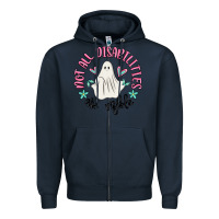 Navy not all disabilities are visible Zipper Hoodie - MaliasSmallBusiness