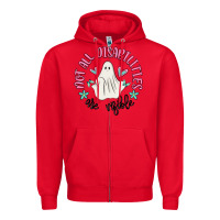 Red not all disabilities are visible Zipper Hoodie - MaliasSmallBusiness