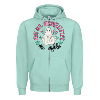 Seafoam not all disabilities are visible Zipper Hoodie - MaliasSmallBusiness