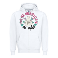 White not all disabilities are visible Zipper Hoodie - MaliasSmallBusiness