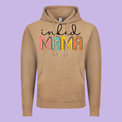 Inked Mama Artistshot Vintage Hoodie Designed By Jahusdesignshop