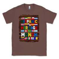 Chestnut hispanic haritage month flags with background Classic Tee - BundleAndBundleShop