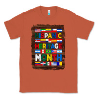 Copper hispanic haritage month flags with background Classic Tee - BundleAndBundleShop