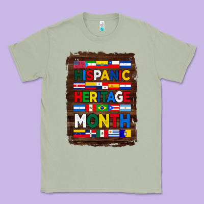 Hispanic Haritage Month Flags With Background Classic Tee Designed By Bundleandbundleshop