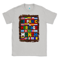 Moon Dust hispanic haritage month flags with background Classic Tee - BundleAndBundleShop