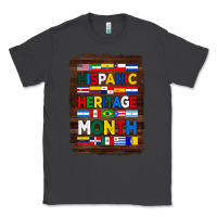 Smoke hispanic haritage month flags with background Classic Tee - BundleAndBundleShop