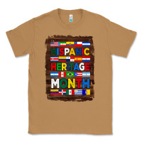 Toasted Coconut hispanic haritage month flags with background Classic Tee - BundleAndBundleShop