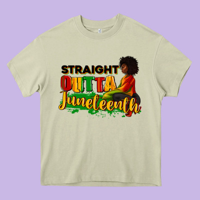 Heavy Core Tee Straight outta Juneteenth