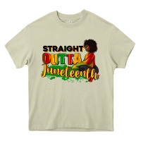 Mossy Straight outta Juneteenth Heavy Core Tee - RanaPortraitStore