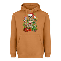 Meerkat Skeleton Christmas Element Snowman Awda Heavyweight Hoodie - BundleAndBundleShop