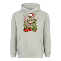 Moon Dust Skeleton Christmas Element Snowman Awda Heavyweight Hoodie - BundleAndBundleShop