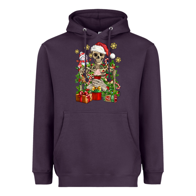 Skeleton Christmas Element Snowman Awda Heavyweight Hoodie by BundleAndBundleShop | Teevron