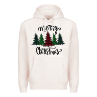 Pale Pink Merry Christmas Trees Premium Hoodie - Bettercallsaul