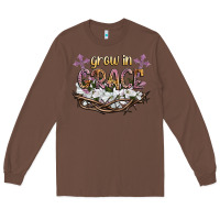 Chestnut grow in grace Long Sleeve Tee - NancyCooperArtShop