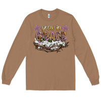 Toasted Coconut grow in grace Long Sleeve Tee - NancyCooperArtShop