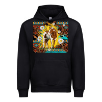 Black aztec tribal horse Urban Hoodie - TumblerDesignByShophia