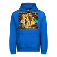 Cobalt aztec tribal horse Urban Hoodie - TumblerDesignByShophia