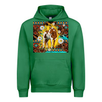 Emerald aztec tribal horse Urban Hoodie - TumblerDesignByShophia