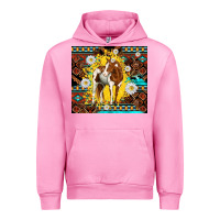 Fuchsia Pink aztec tribal horse Urban Hoodie - TumblerDesignByShophia