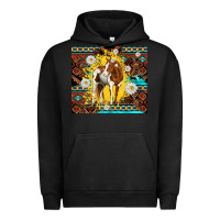 Pigment Black aztec tribal horse Urban Hoodie - TumblerDesignByShophia