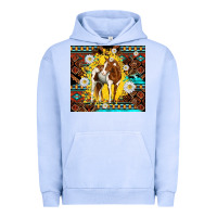 Pigment Grape Ice aztec tribal horse Urban Hoodie - TumblerDesignByShophia