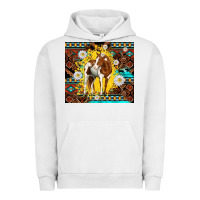 Pigment Lunar Rock aztec tribal horse Urban Hoodie - TumblerDesignByShophia