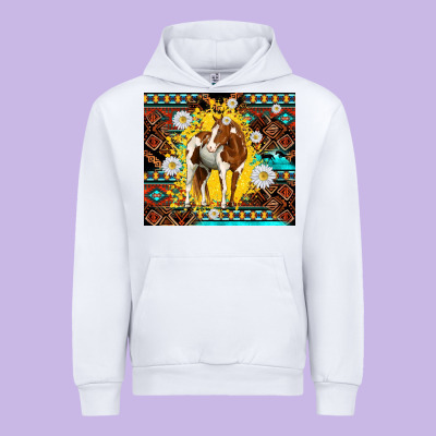 Aztec Tribal Horse Urban Hoodie Designed By Tumblerdesignbyshophia