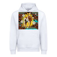 White aztec tribal horse Urban Hoodie - TumblerDesignByShophia