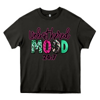 Asphalt Unbothered mood 24:7 Heavy Core Tee - RanaPortraitStore