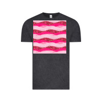 Vintage Black valentines day glitter and leopard seamless pattern Vintage Tee - BundleAndBundleShop