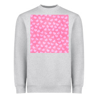 Heather Grey valentines day heart seamless pattern Heavyweight Sweatshirt - BundleAndBundleShop