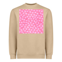 Mushroom valentines day heart seamless pattern Heavyweight Sweatshirt - BundleAndBundleShop