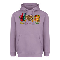 Lavender Peace Love Fiesta Heavyweight Hoodie - BundleAndBundleShop