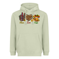 Matcha Peace Love Fiesta Heavyweight Hoodie - BundleAndBundleShop