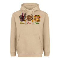 Mushroom Peace Love Fiesta Heavyweight Hoodie - BundleAndBundleShop