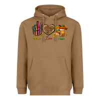 Toasted Coconut Peace Love Fiesta Heavyweight Hoodie - BundleAndBundleShop