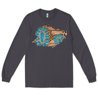 Smoke gemstone wood leopard patch Long Sleeve Tee - AdoDesignShop