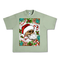Oil Green Christmas hippie skeleton santa Urban Heavy Tee - Artiststas