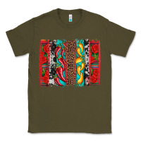 Army Green cinco de mayo vibes brushstrokes Classic Tee - Artiststas