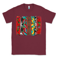 Burgundy cinco de mayo vibes brushstrokes Classic Tee - Artiststas
