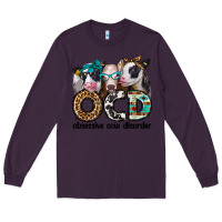 Plum ocd obsessive cow disorder Long Sleeve Tee - Jasminsmagicworld