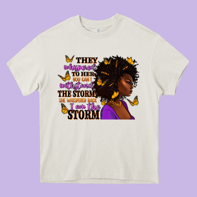 Heavy Core Tee They whispered to her afro woman